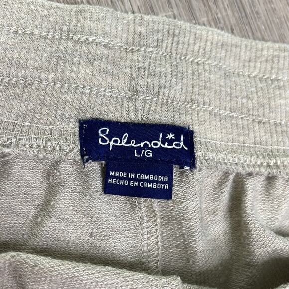 SPLENDID Leopard Print Beige Colorblock Loungewear Pajama Set Women’s - Picture 3 of 11